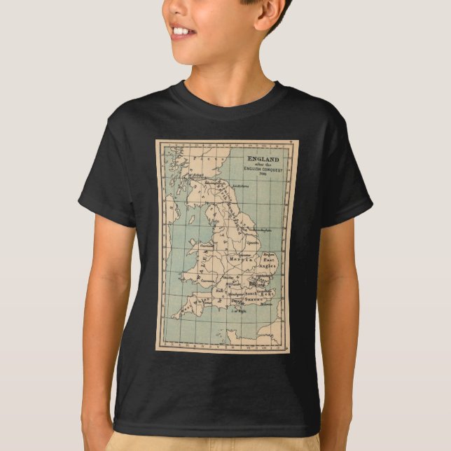 Old England Map T-Shirt (Vorderseite)