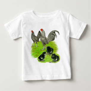 Old English Barred Bantam Family Baby T-shirt