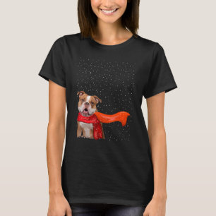 Old English Bulldog Hund Winter Christmas Sweater T-Shirt