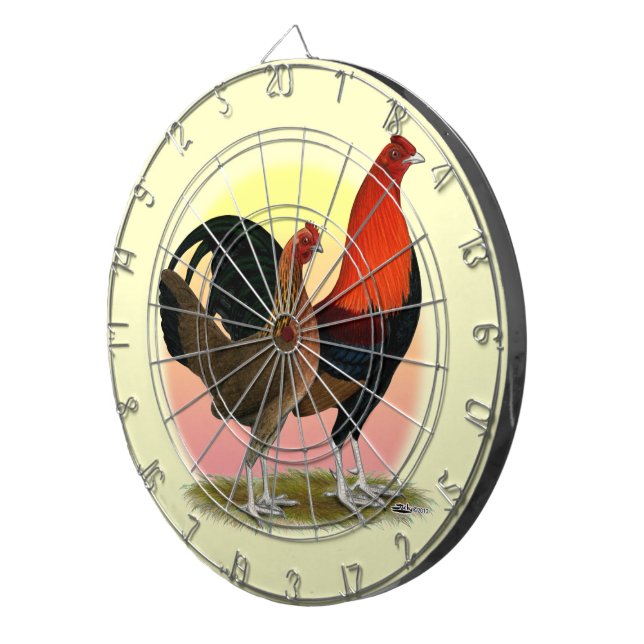 Old English Game Bantam: BB Red Dartscheibe (Vorderseite rechts)