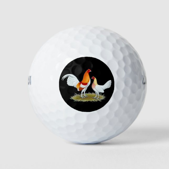 Old English Game Bantam: Red Pyle Golfball (Vorderseite)