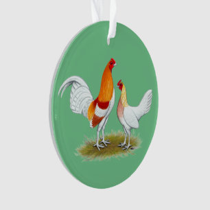Old English Game Bantam: Red Pyle Ornament