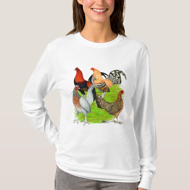 Old English Game Quartett T-Shirt (Vorderseite)