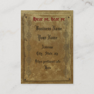 Old English Parchment background Visitenkarte