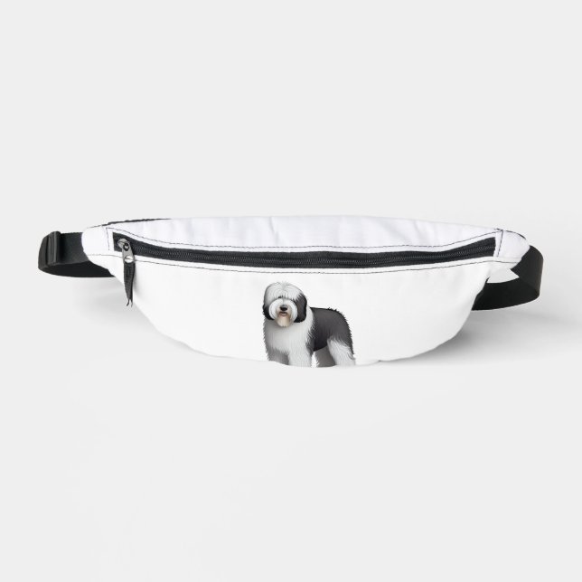 Old English Sheepdog 10 Bauchtasche (Vorderseite)