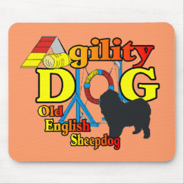 Old English Sheepdog Agility Shirts Geschenke Mousepad