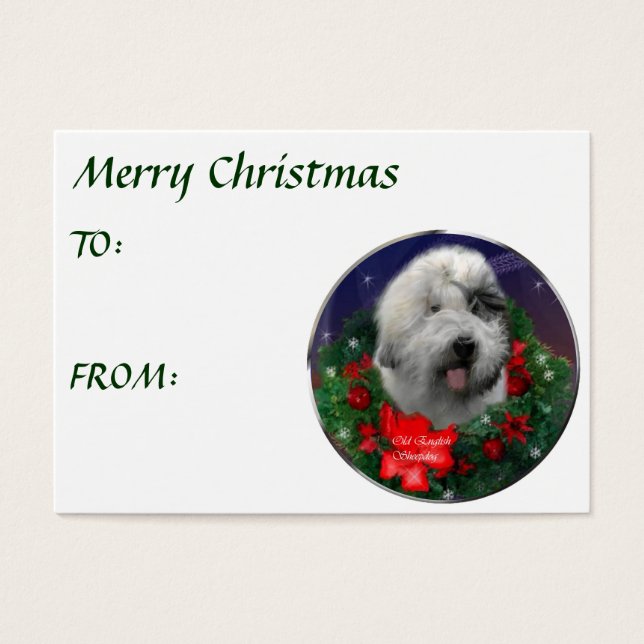 Old English Sheepdog Christmas Geschenke (Vorderseite)