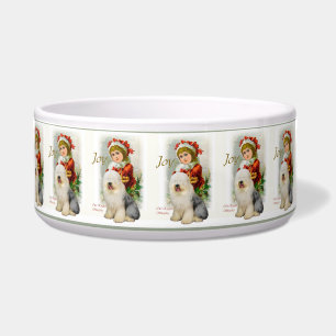 Old English Sheepdog Christmas Geschenke Napf