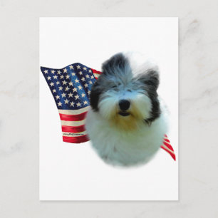 Old English Sheepdog Flag Postkarte