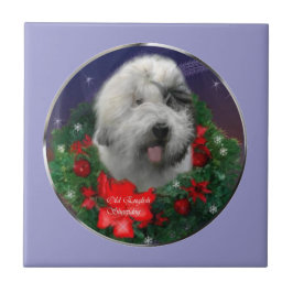 Old English Sheepdog Fliese