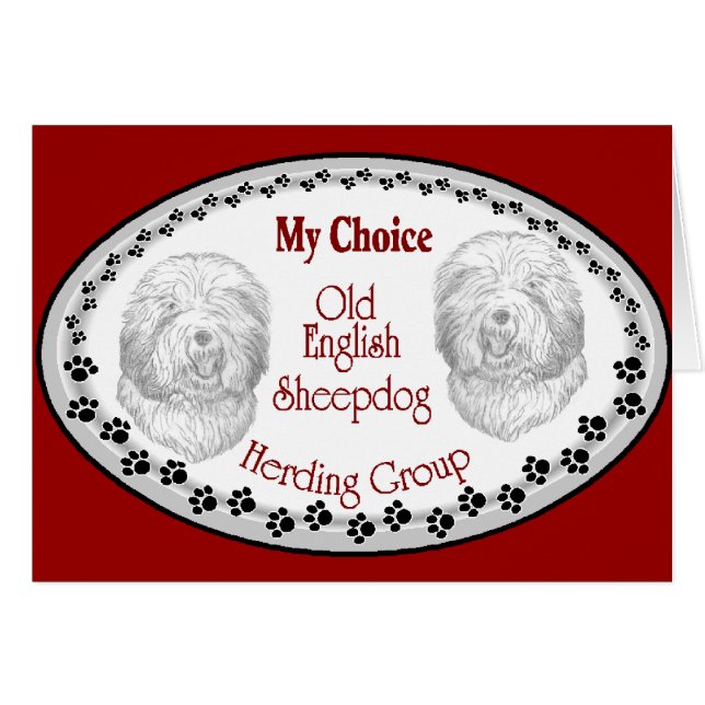 Old English Sheepdog Geschenke (Vorderseite (Horizontal))