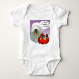 Old English Sheepdog Halloween Candy Baby Strampler