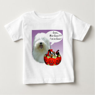 Old English Sheepdog Halloween Candy Baby T-shirt