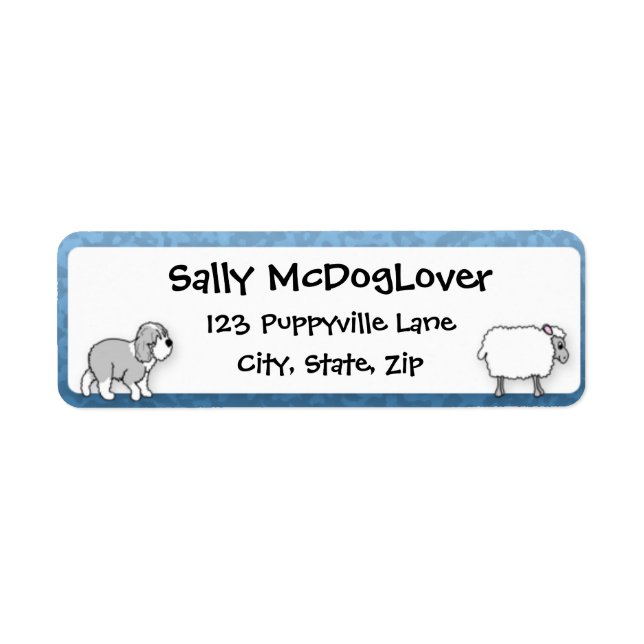 Old English Sheepdog Herding Sheep (Vorne)