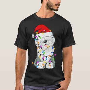 Old English Sheepdog Hund Light Decke Weihnachtshu T-Shirt