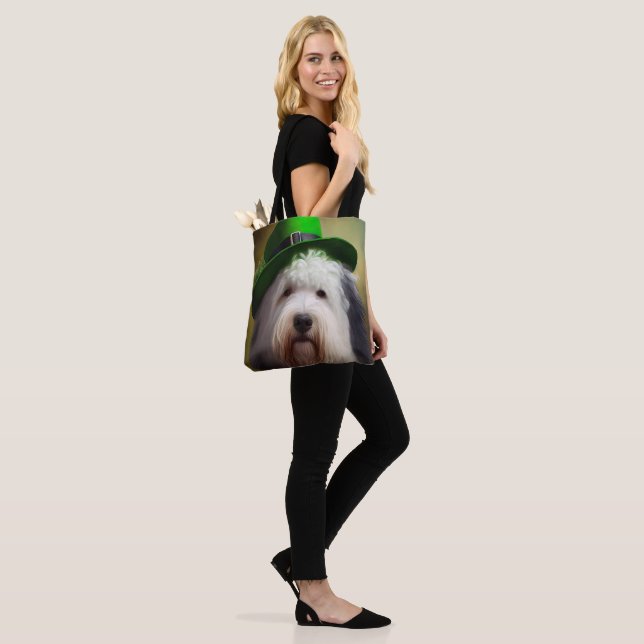 Old English Sheepdog in St. Patrick's Day Dress (Am Model)