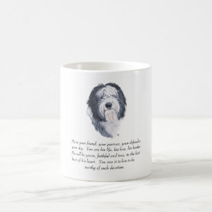 Old English Sheepdog Keepake - Männlich Kaffeetasse