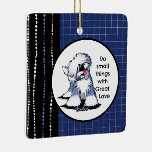 Old English Sheepdog Keramikornament
