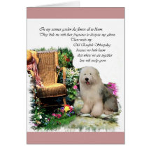 Old English Sheepdog Kunstgeschenke