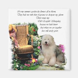 Old English Sheepdog Kunstgeschenke Magnet