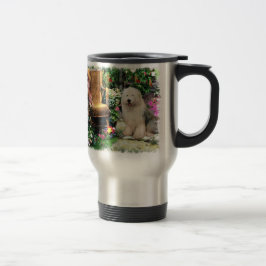 Old English Sheepdog Kunstgeschenke Reisebecher