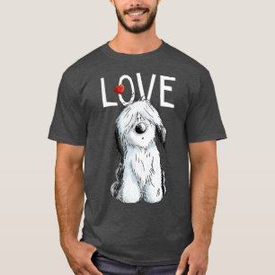 Old English Sheepdog Liebe I Dog T-Shirt Bobtail G