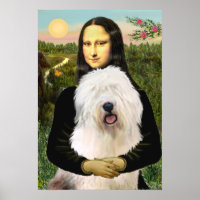Old English Sheepdog - Mona Lisa