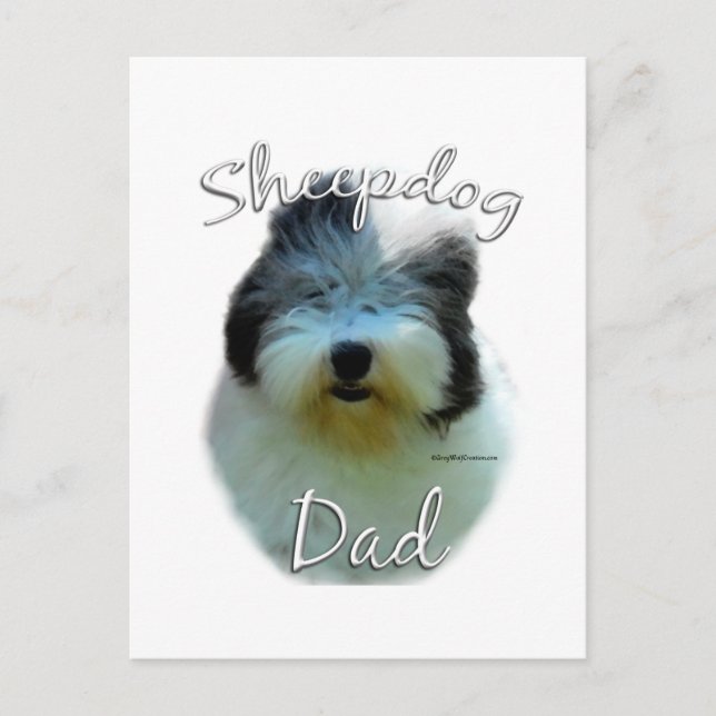 Old English Sheepdog Postkarte (Vorderseite)