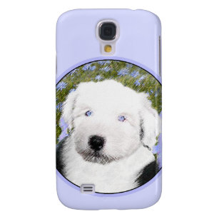 Old English Sheepdog Puppy Painting - Dog Art Galaxy S4 Hülle