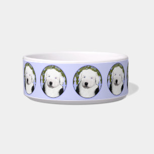 Old English Sheepdog Puppy Painting - Dog Art Napf
