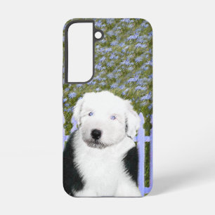Old English Sheepdog Puppy Painting - Dog Art Samsung Galaxy Hülle