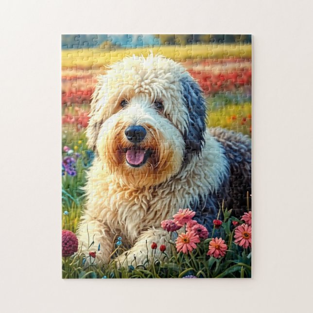 Old English Sheepdog Puzzle (Vertikal)