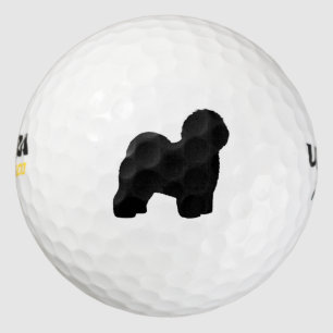 Old English Sheepdog Silhouette Golfball