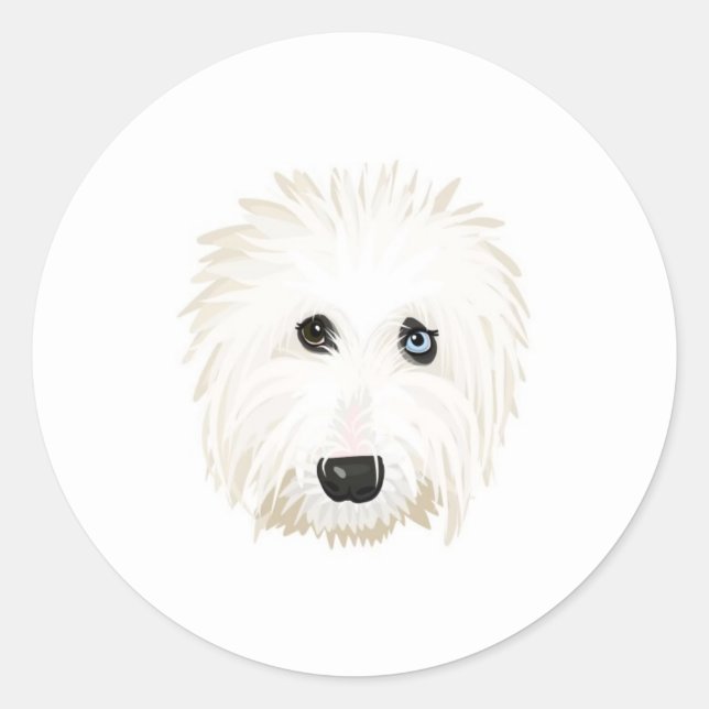 Old English Sheepdog Sticker (Vorderseite)