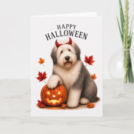 Old English Sheepdog Teufelshund Karte