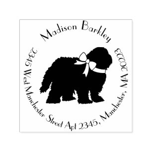 Old English Sheepdog-Welpe Permastempel