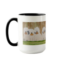 Old English Sheepdogs Original Art Tasse