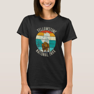 Old Faithful Geyser Bison Yellowstone National Par T-Shirt