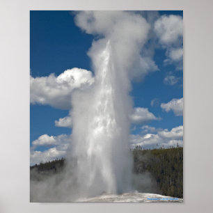 Old Faithful Geyser - Fine Art Print Poster