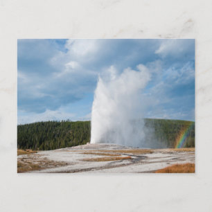 Old Faithful Geyser Postkarte