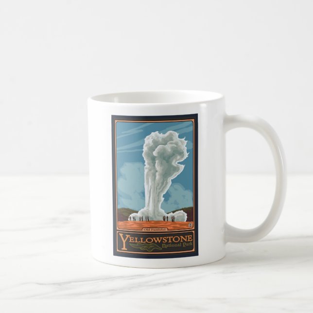 Old Faithful Geyser - Yellowstone Nat'l Park Kaffeetasse (Rechts)