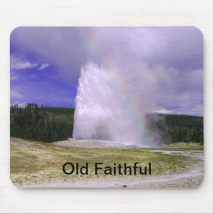 Old Faithful im Yellowstone-Nationalpark Mousepad