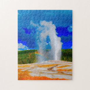 Old Faithful Yellowstone-Nationalpark. Puzzle