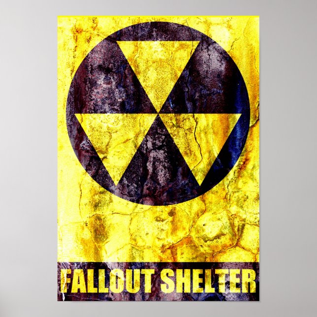 Old Fallout Shelter Print Poster (Vorne)