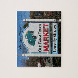 Old Farm Market, personalize with your text Puzzle