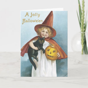 Old Fashion Halloween Card Karte