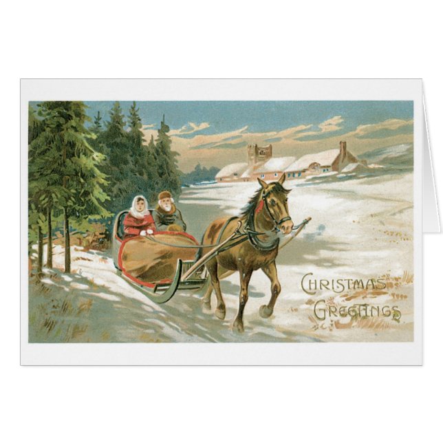 Old-fashioned Christmas, Horse sled (Vorderseite (Horizontal))