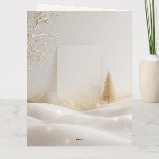 Old-Fashioned Christmas Magic; Holiday Greeting Karte (Rückseite)