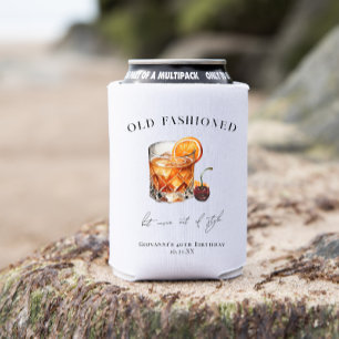 "Old Fashioned" Cocktail Geburtstag Dosenkühler