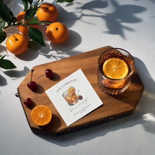 "Old Fashioned" Cocktail Geburtstag Serviette